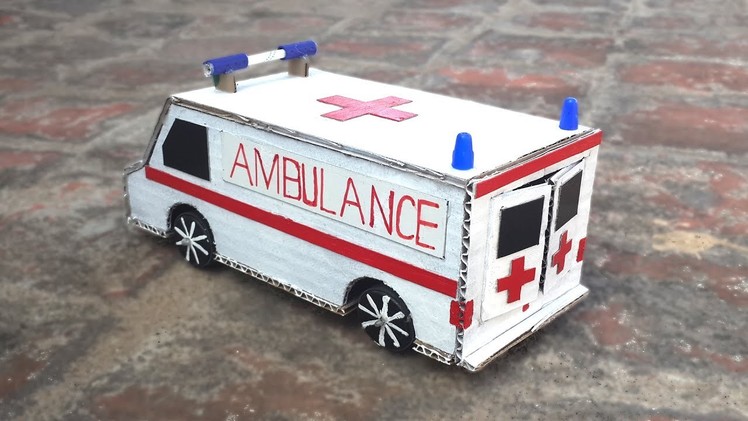 How to Make a Battery Powered Electric Ambulance Car - DIY