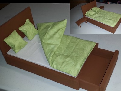 How to make a Doll Bed with Storage
