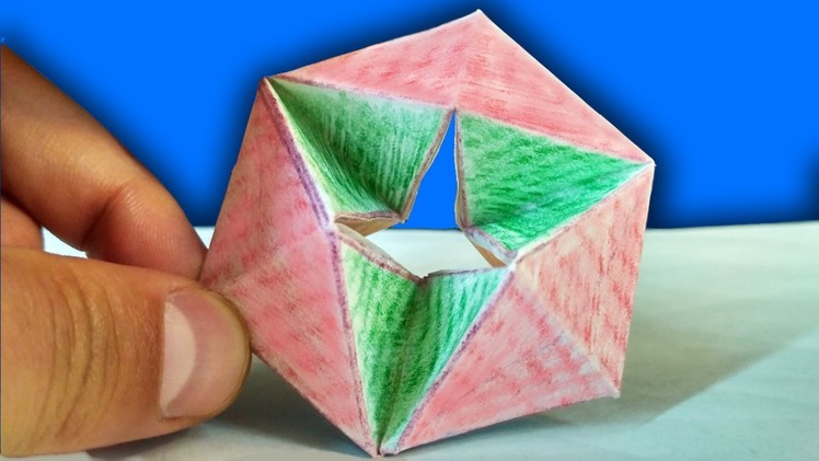 How To Make a PAPER moving FLEXAGON. DIY Paper Toys