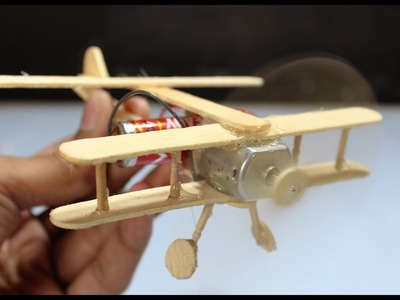 How to Make A Plane With DC Motor - Toy Wooden Plane DIY