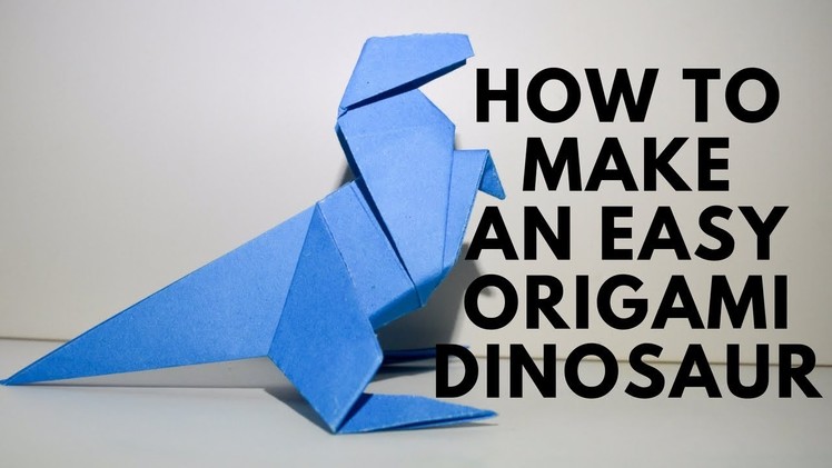 How To Make an Easy Origami Dinosaur | Simple Origami Dinosaur
