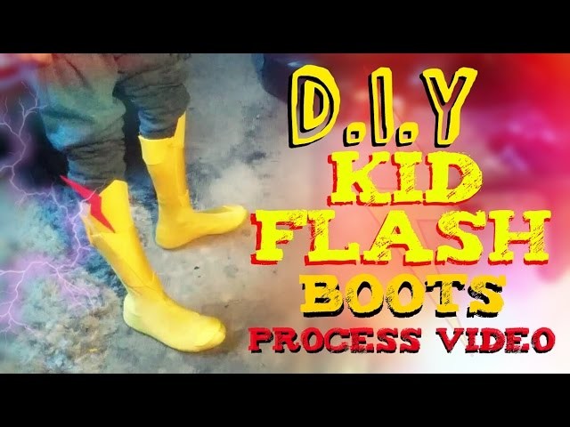 How to Make Kid Flash Boots with Shoe Base | Process Video