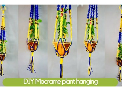 How to make macrame plant hangers | Macrame Art | easy diy tutorial in hindi