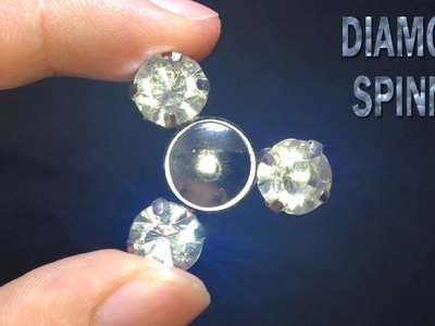 How to Make Mini Fidget Spinner With Bearings - DIY DIAMOND Fidget Spinner Tricks