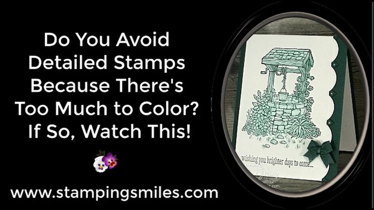 How to Quickly Color a Detailed Stamp Image Tutorial