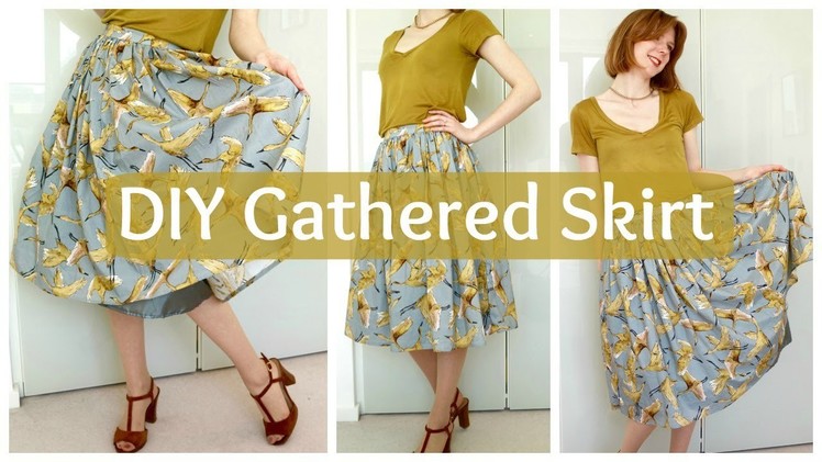 How to sew a gathered skirt without a pattern