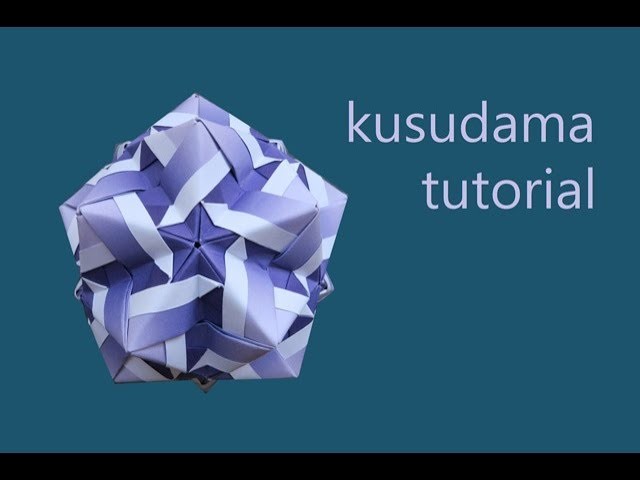 Kusudama designed by Narong Krined - modular origami - tutorial - dutchpapergirl