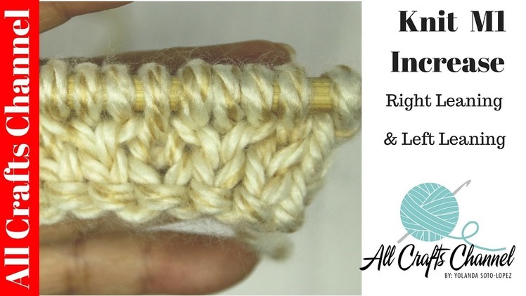 Learn to Knit M1 increase