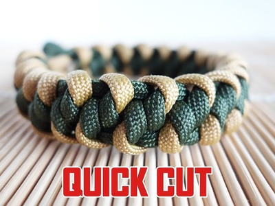 Mad Max Mated Wall Knot Paracord Bracelet Tutorial Quick Cut