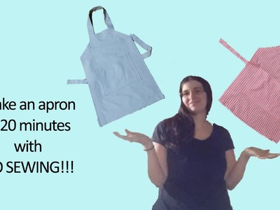 Make a Kid's Cooking Apron in 20 Minutes - No Sewing!!!