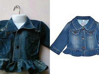 Making new design of baby jacket from old shirt easy tutorial