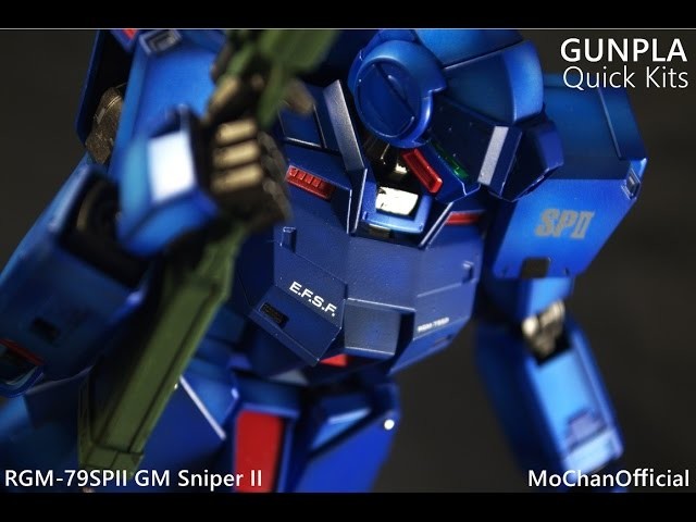 MG GM Sniper II - Timelapse Painting - GUNPLA QUICK KITS