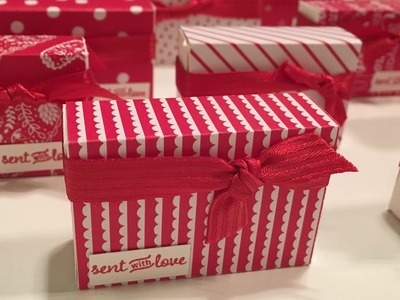Mini treat gift box Video Tutorial using Sealed With Love and Sending Love by Stampin' Up