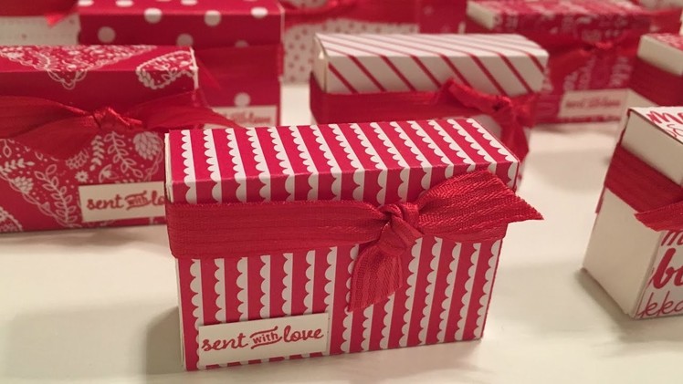 Mini treat gift box Video Tutorial using Sealed With Love and Sending Love by Stampin' Up