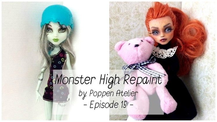 Monster High Repaint, Doll Faceup, Custom Doll - Episode 15 - Frankie Stein