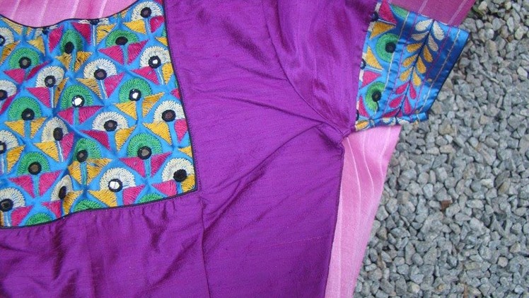 New Kutch Work Blouses To Match Plain Sarees