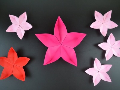 Origami: Sakura Flower. Cherry Blossom - Instructions in English (BR)