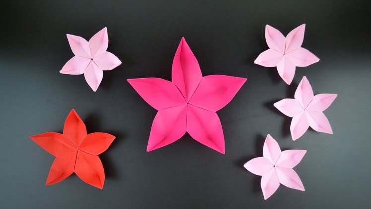 Origami: Sakura Flower. Cherry Blossom - Instructions in English (BR)
