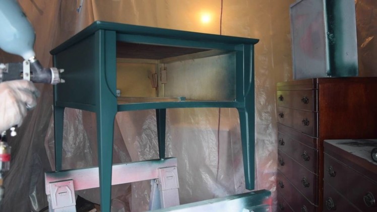 Painting Furniture with a HVLP Spray Gun