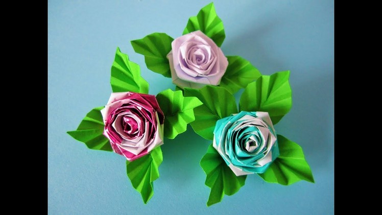 Papierstreifen Rosen. Roses from strips of paper. DIY