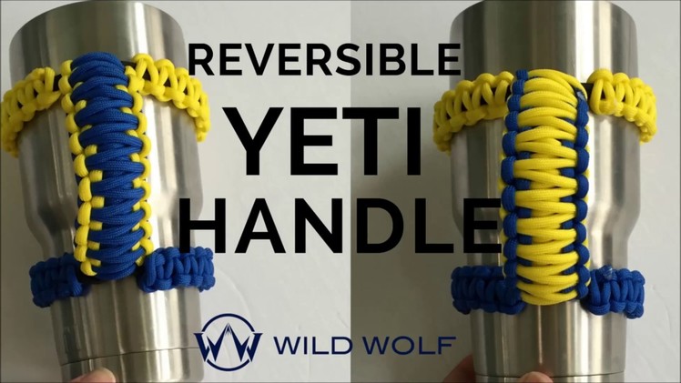Paracord Yeti Handle - Reversible - Cobra Weave