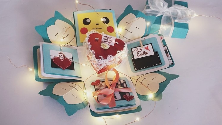 Pokemon Snorlax X Pikachu Exploding Box Card