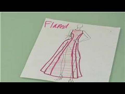 Princess Seams in Fashion Design : Princess Seam Fashion Design for Flared Dresses