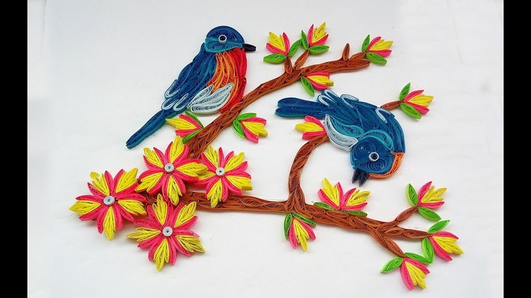 Quilled Birds Designs For Wall Decorations | Paper Quilling Art