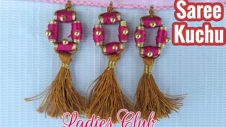 Saree Tassels I Saree Kuchu Making with beads I New design I Tutorial