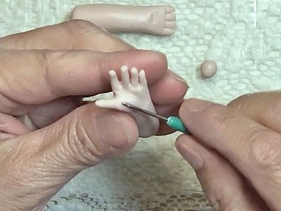 Sculpt a tiny Baby Arm & Hand - Mini Baby Fully Pose-Able (V20)
