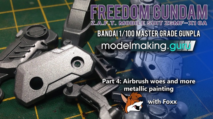 SKILL LEVEL 4: MG Freedom Gundam Ver. Wolf Part 4: More Metallics & Airbrush Woes