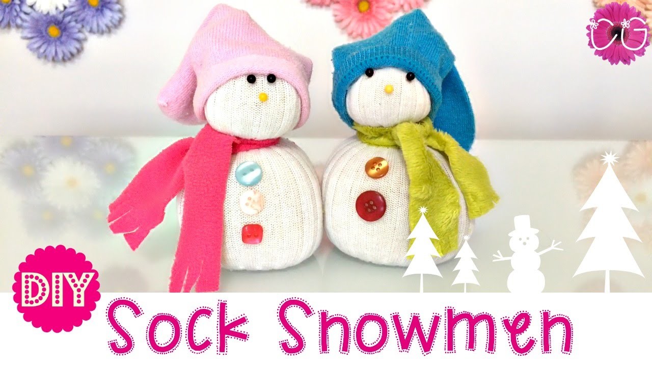 SOCK SNOWMEN! NO SEW! EASY & ADORABLE!