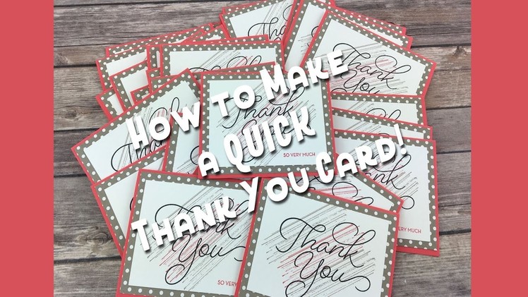 Stampin' Up! So Very Much Sale-a-bration Card! Episode 549!!