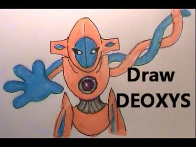 Strange! DEOXYS! Draw This [Legendary] Pokemon No. 386 Tutorial