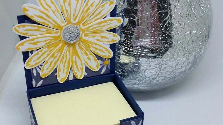 Tiny Adorable Post it Note Holder Using Delightful Daisy
