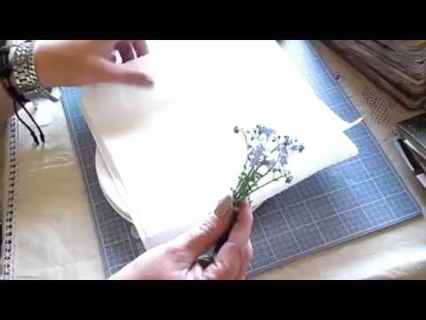 Tip on how to preserve flowers for your journal