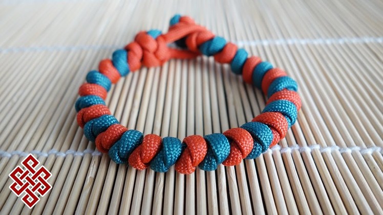 Two Color Natrix Snake Knot Paracord Bracelet