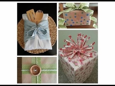 Unique & Creative GIFT WRAPPING.BOW IDEAS