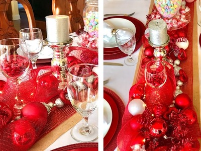 Valentine's Day Dinner Table Setting Tablescape Decor