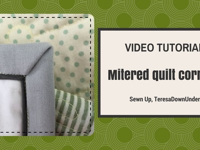 Video tutorial   Mitered quilt corners