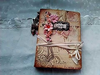 Vintage Romantic "LOVE" folder journal