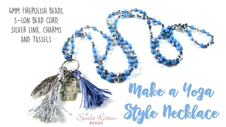 Yoga Style Necklace - Knotted Beads