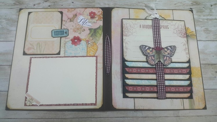 #1 DT on a Whimsical Adventure  using SPRING + EX LIBRIS kit