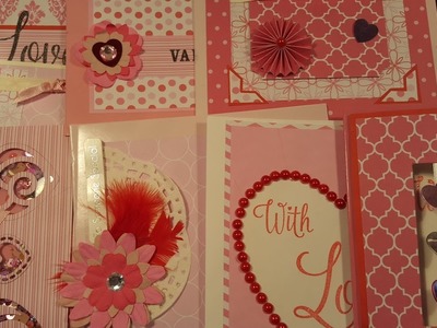 10 cards 1 kit | Crafty Ola's ''Be my Valentine'' card kit