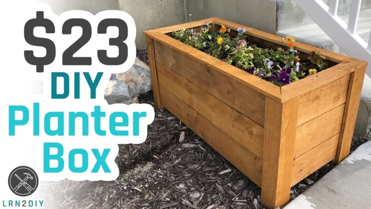 $23 DIY Planter Box