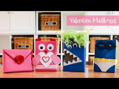 4 Valentine Mailboxes