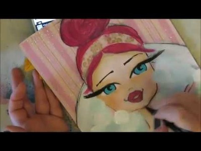 Bathtub Babe - A Mixed Media Adventure in my Upcycled Art Journal!