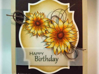 Birthday Sunflower Card