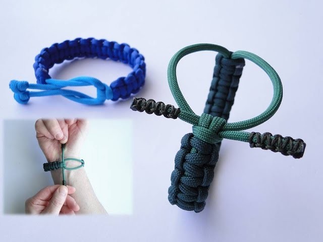 "Cow Hitch" Adjustable Paracord Survival Bracelet by CbyS-DEMO TRAILER (a day before tutorial)