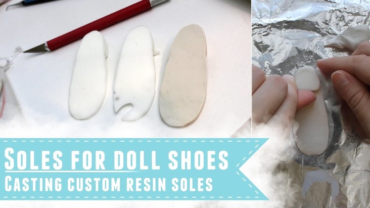 Creating soles for custom BJD shoes